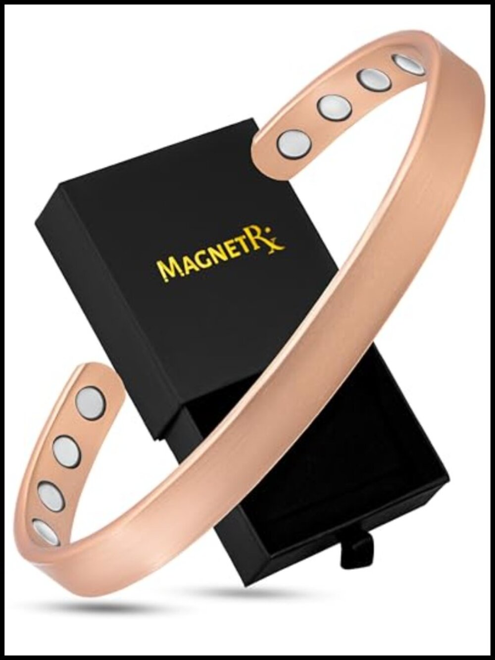 Copper Magnetic Bangle Bracelet – Unisex Healing Magnet (Medium)